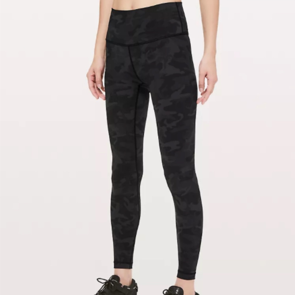 Lululemon Wunder Under High-Rise Tight 28" Size 12 Incognito camo multi grey